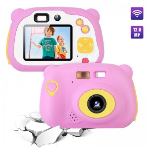 Παιδική φωτογραφική μηχανή 8.0MP επαναφορτιζόμενη ψηφιακή μπροστινή και οπίσθια κάμερα βιντεοκάμερας παιδιού, παιδική βιντεοκάμερα, δώρο παιχνιδιών για αγόρια και κορίτσια 4-10 ετών