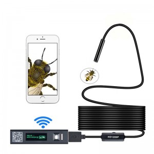 Ασύρματο ενδοσκόπιο ασύρματου ενδοσκοπίου 2.0 Megapixel HD Borescope Διεπαφή USB αδιάβροχο Camera Snake Επιθεώρησης για Android, iOS και Windows, iPhone, Samsung, Tablet, Mac